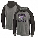 Sacramento Kings Fanatics Branded Ash Antique Stack Tri Blend Raglan Pullover Hoodie Fyun,baseball caps,new era cap wholesale,wholesale hats